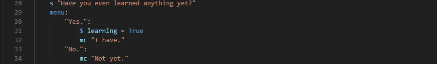 Triggering a Boolean in your script.