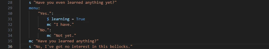 How to use indentations correctly.